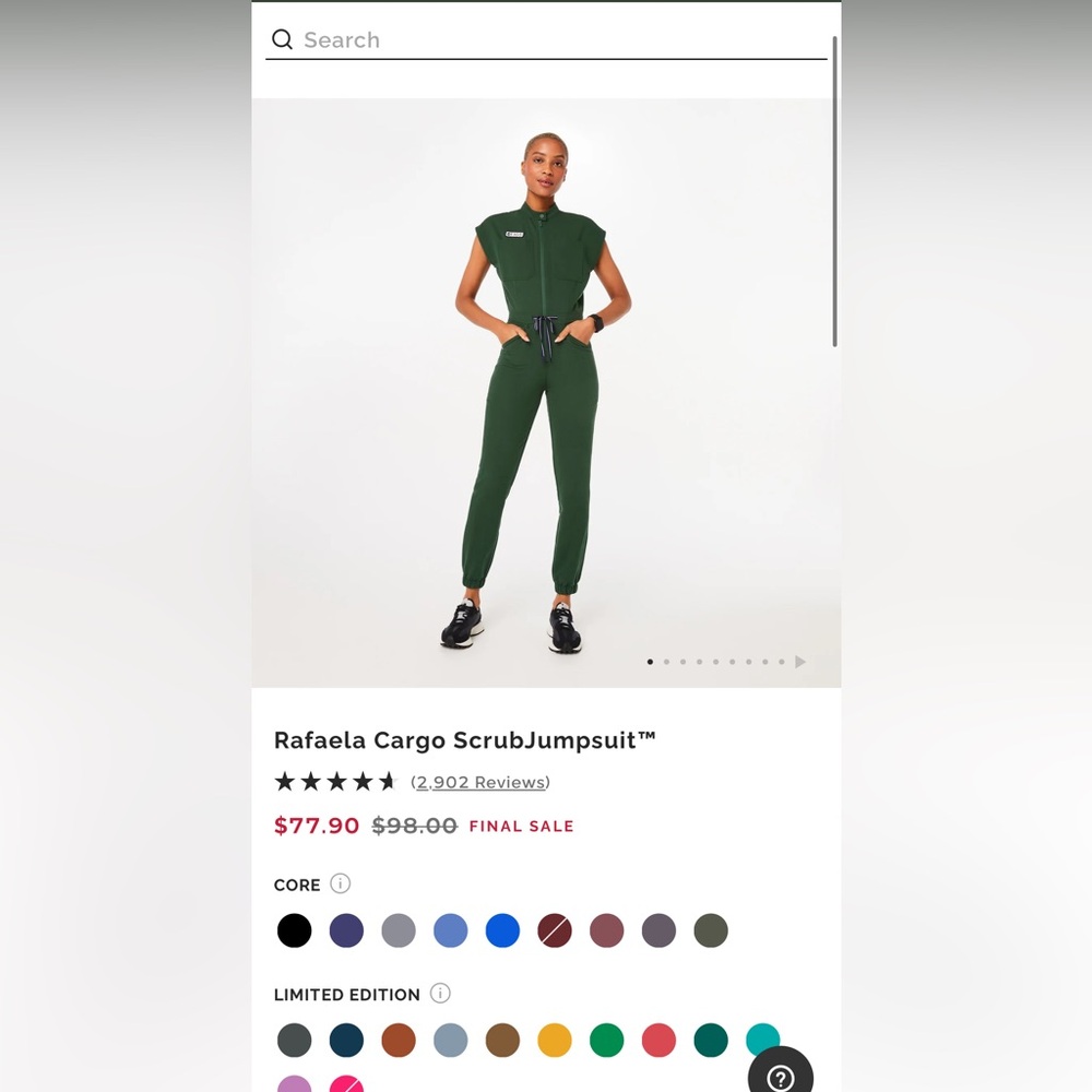 BNWT FIGS JUMPSUIT